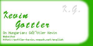 kevin gottler business card